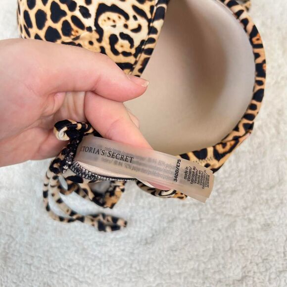 Victoria’s Secret Y2K Leopard Mcbling Gyaru 2000s Bombshell Push-Up Swimsuit - Picture 4 of 6